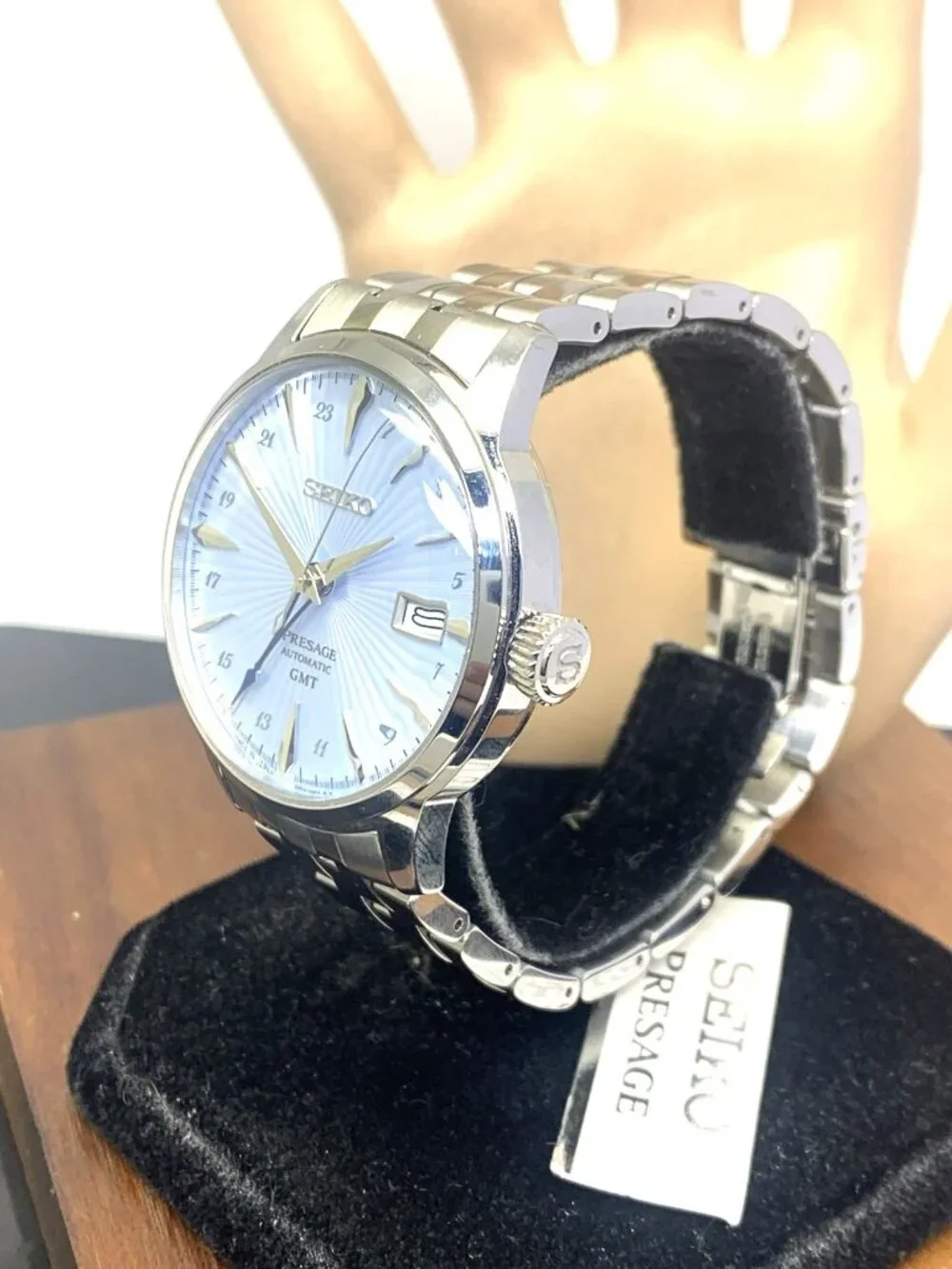 Seiko Men's Watch SSK037 Presage Cocktail Automatic GMT Stainless Steel 40.5mm - Picture 2 of 14